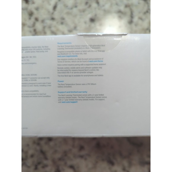 Brand New BNIB Google Nest BH1253-US Thermostat Sensor Silver w/ 1 Temp Sensor - Picture 4 of 9